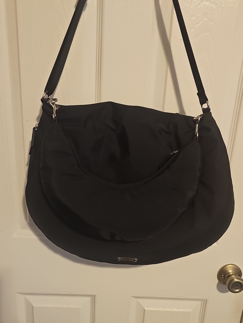 Helmut Lang Black Transformer Bag with Hidden Hood